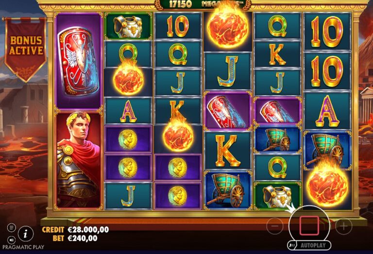 Screenshot 1 van Pompeii Megareels Megaways